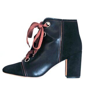 Brown Rodo Firenze Lace up Leather & Suede Ankle Boots - worn twice